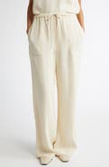 TOTEME Woven Stripe Drawstring Trousers