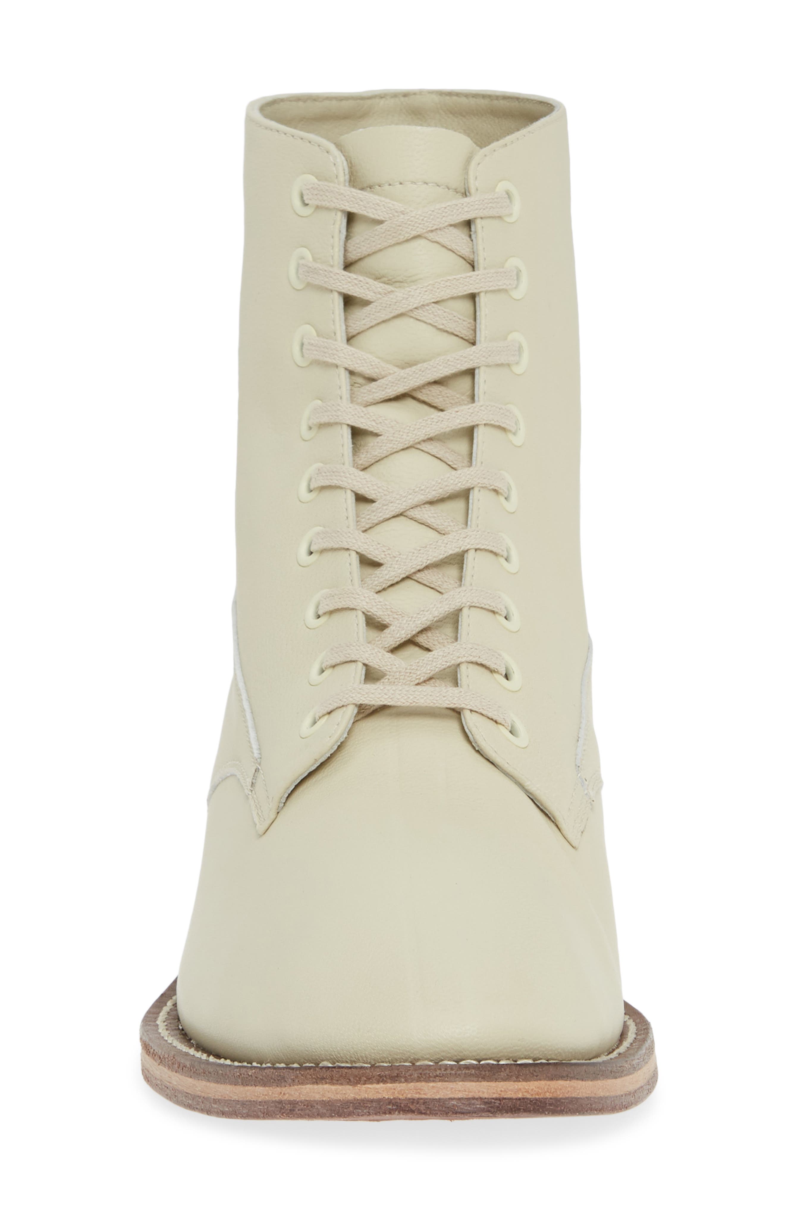 Boxcar Lace-Up Boot, Alternate, color, VANILLA