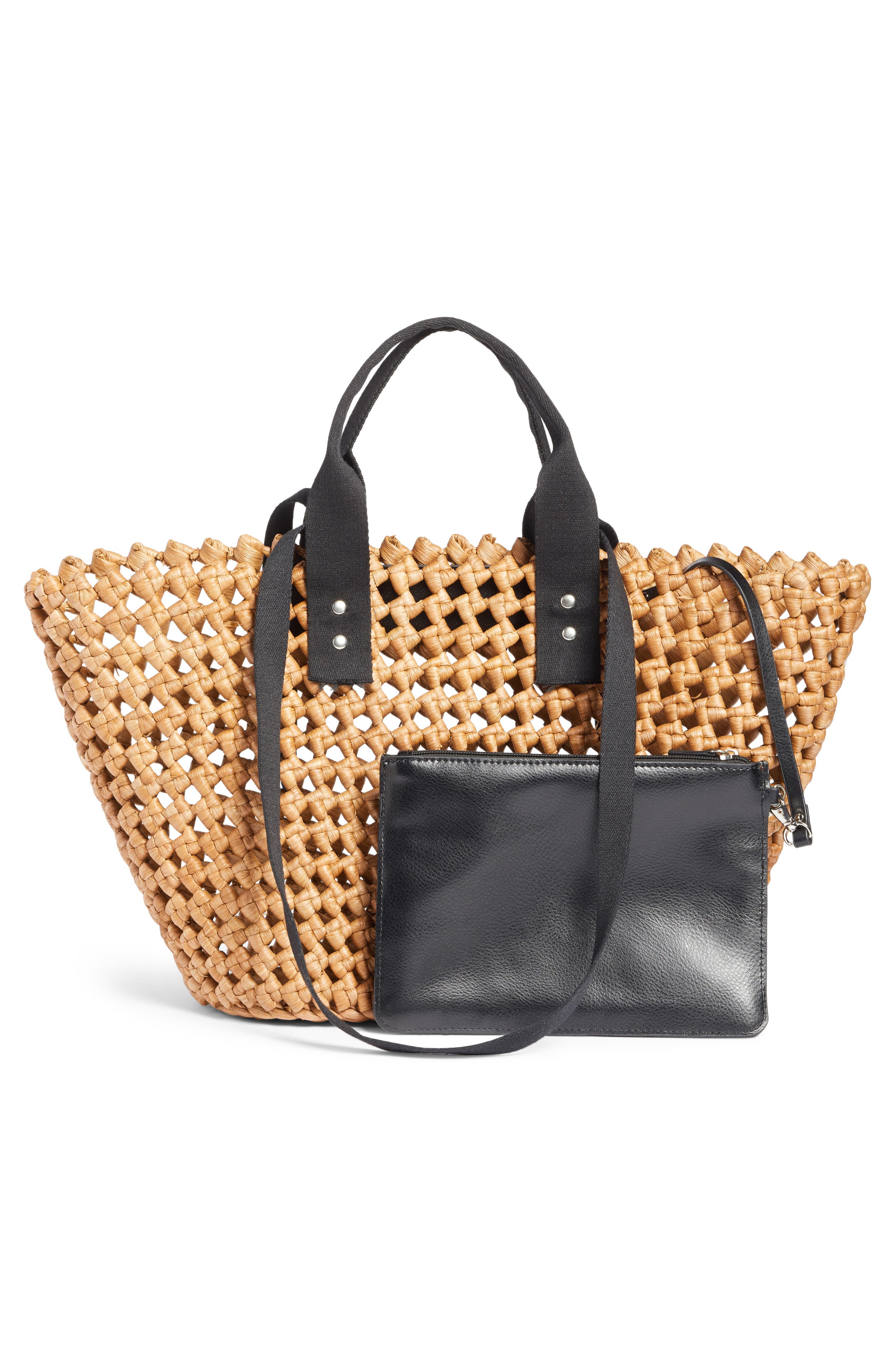 Nordstrom Open Weave Straw Tote, Alternate, color, 