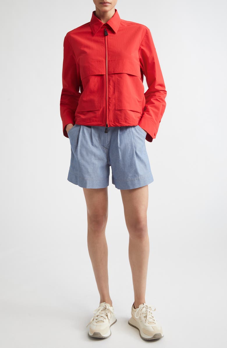 Moncler Grenoble Zip Front Jacket, Alternate, color, Barbados Cherry