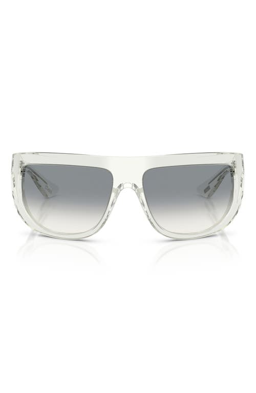 Oliver Peoples 65mm Khaite Irregular Sunglasses in Pale Citrine/grey Gradient at Nordstrom