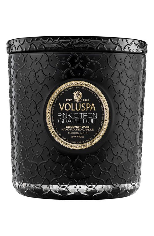 Voluspa Pink Citron Grapefruit Boxed Luxe Candle In Pink