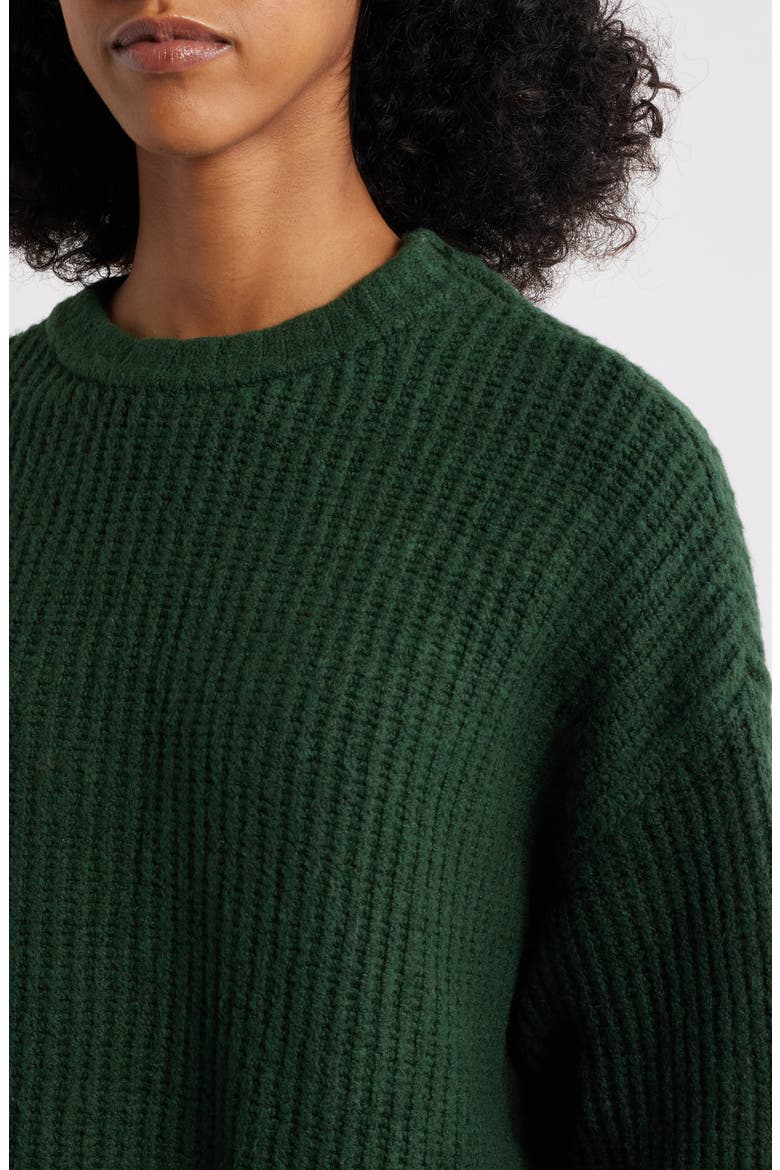 Alexia Oversize Rib Sweater, Alternate, color, GREEN