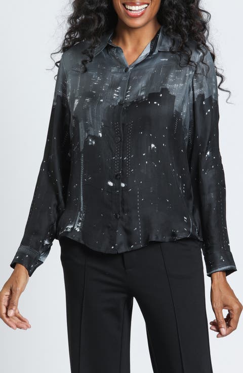 Roll Tab Sleeve Cupro Shirt