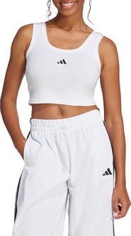 adidas Cropped Stretch Cotton Tank