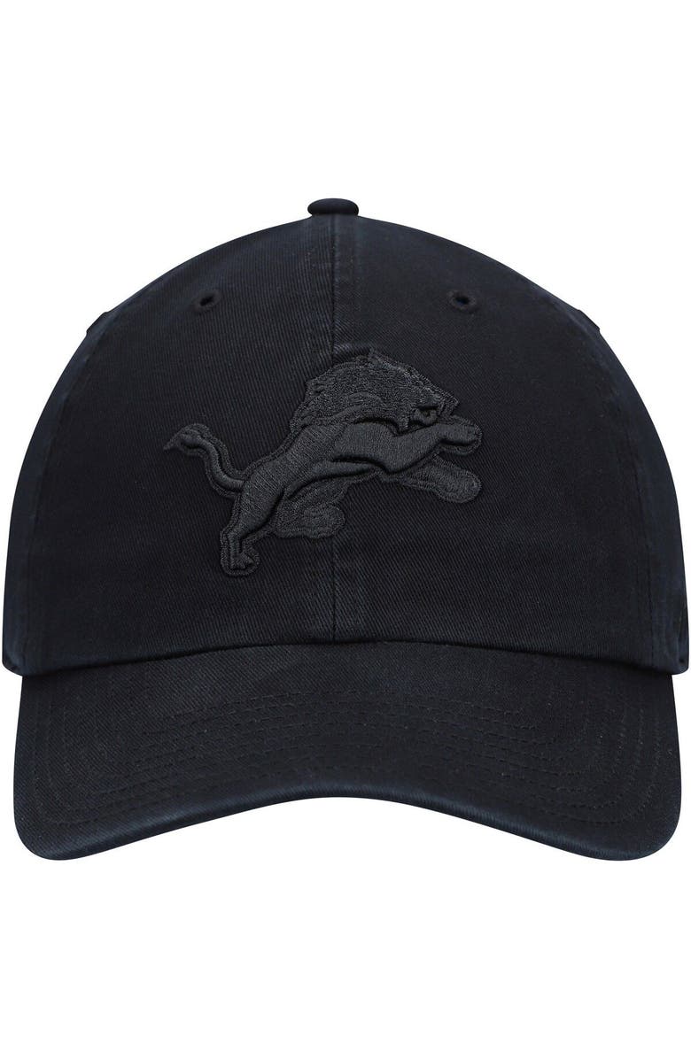 '47 Men's '47 Black Detroit Lions Team Tonal Clean Up Adjustable Hat, Alternate, color, Black