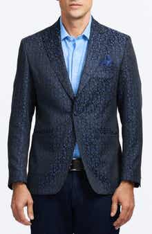 Robert Graham Huston Navy Jacquard Sport Coat