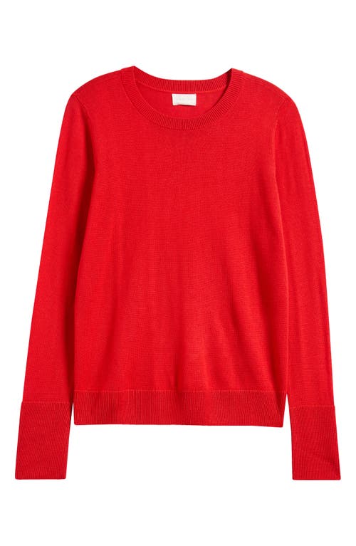 CASLONR CASLON(R) MERINO WOOL BLEND CREWNECK SWEATER