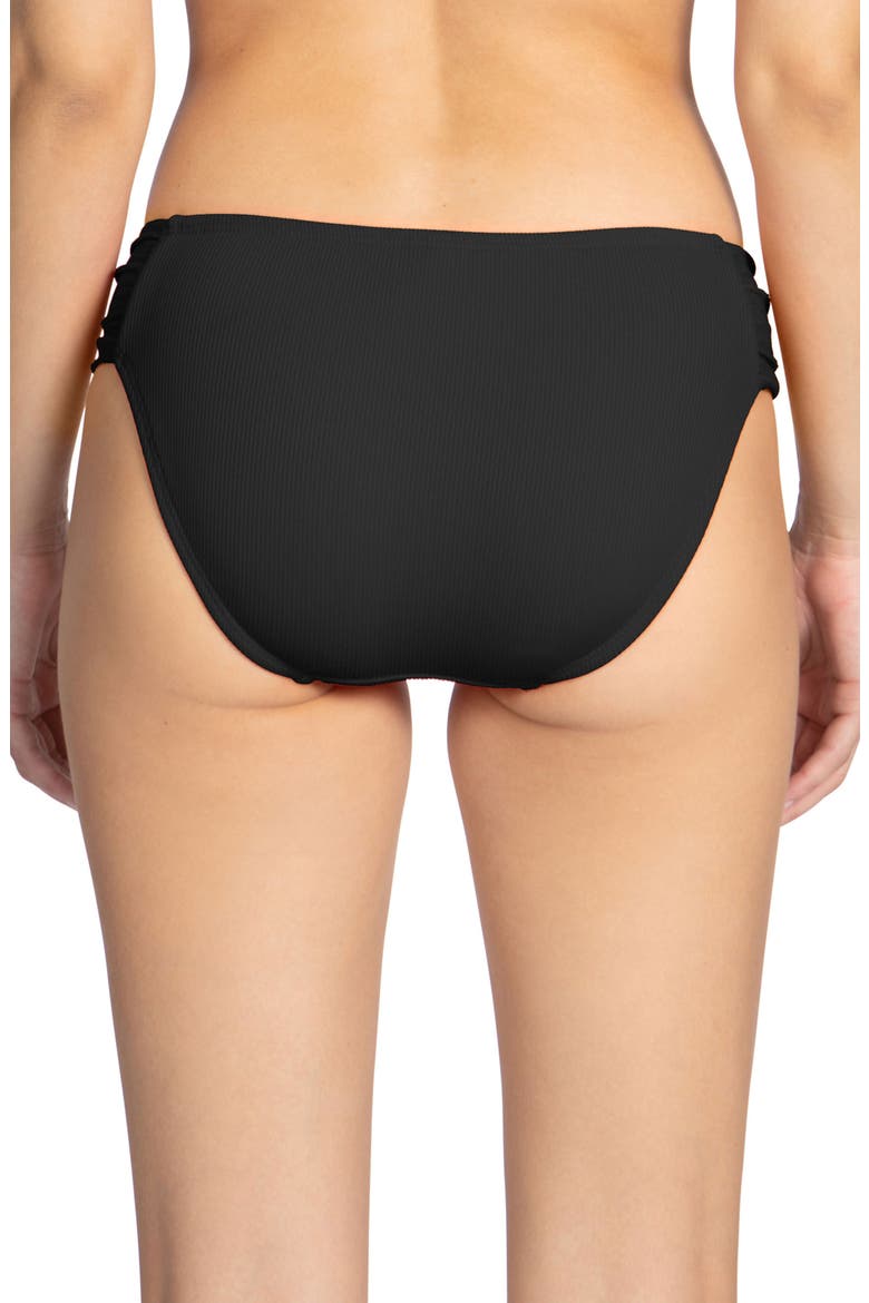 Amy Side Tab Bikini Bottoms, Alternate, color, LICORICE