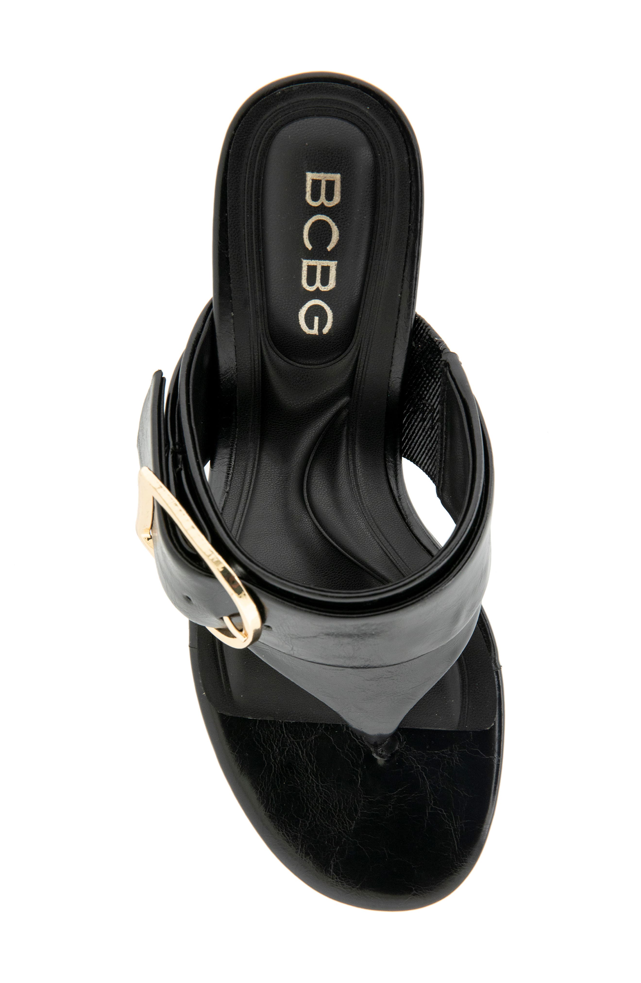 BCBGeneration Seema Wedge Slide Sandal, Alternate, color, Black