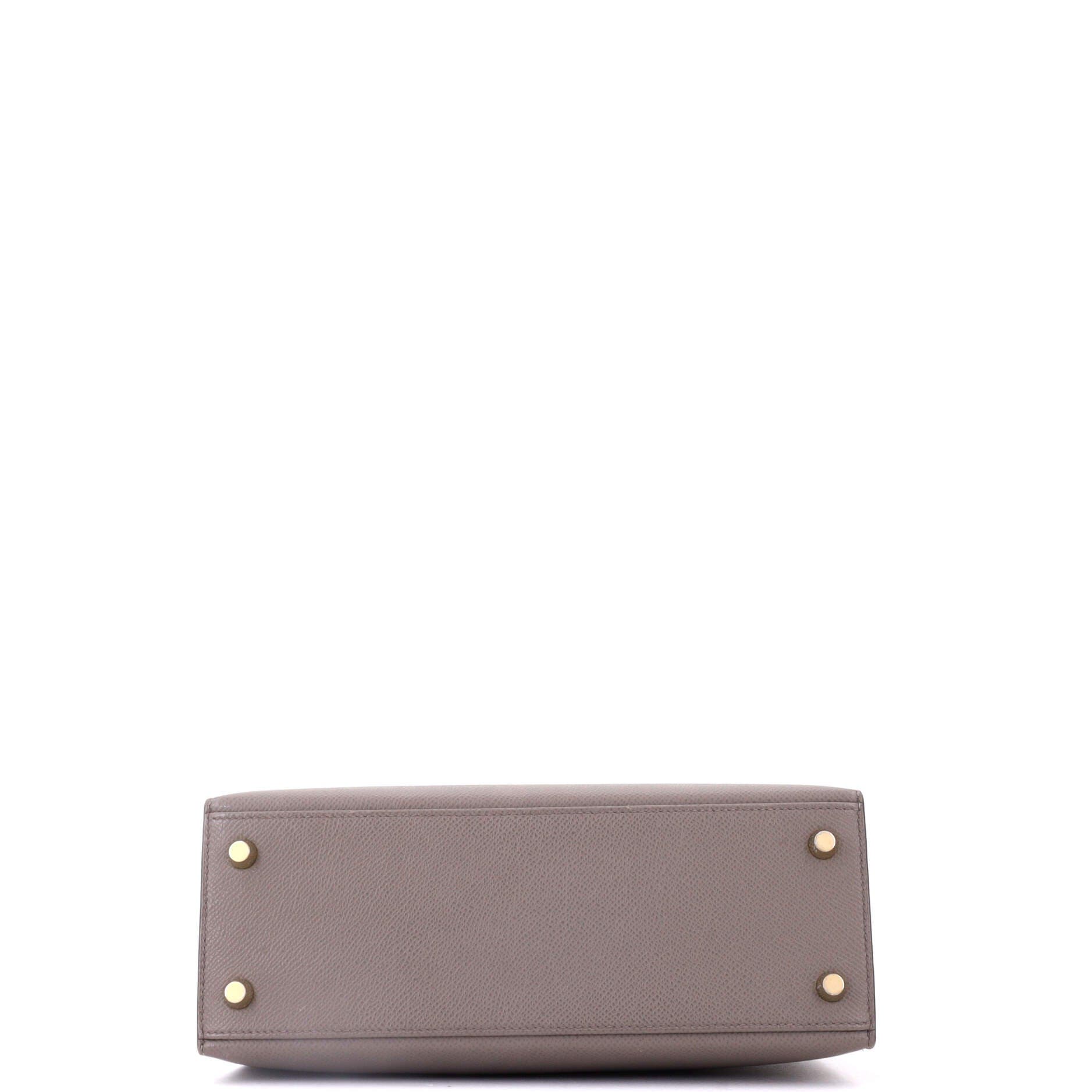 Kelly Handbag Grey Epsom with Gold Hardware 25, Alternate, color, Grey