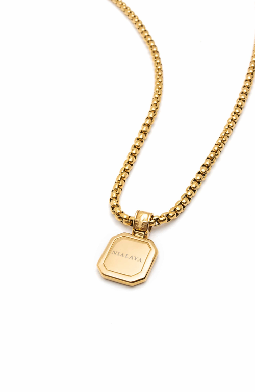 Nialaya Square Pendant Necklace