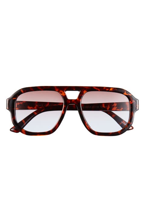 128mm Gradient Aviator Sunglasses