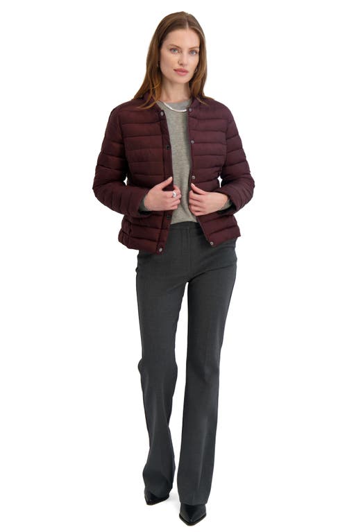 Tahari Bee Puffer Jacket In Red