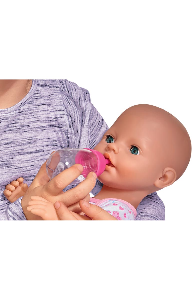 Simba 15 Inch Drink & Wet Baby Doll Set with Accessories for Kids Ages 3+, Alternate, color, Multicolored