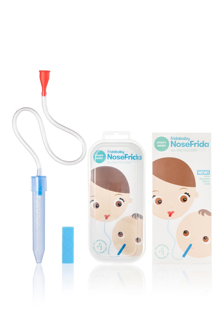 NoseFrida® The Snotsucker Nasal Aspirator & Travel Case (Nordstrom Exclusive), Main, color, WHITE