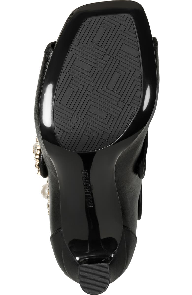 KARL LAGERFELD PARIS Dimitra Crystal Embellished Sandal, Alternate, color, Black