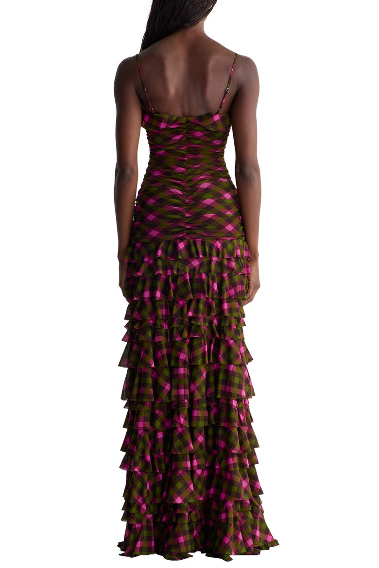 Primrose Ruched Tiered Gown, Alternate, color, HIGHLAND FLING MINI SOIL