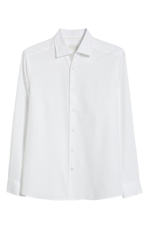 Jack Victor Linen & Cotton Shirt In White