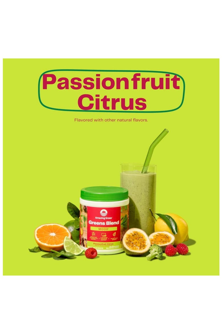 Greens Blend Mood Passionfruit Citrus Super Greens Powder, Alternate, color, None