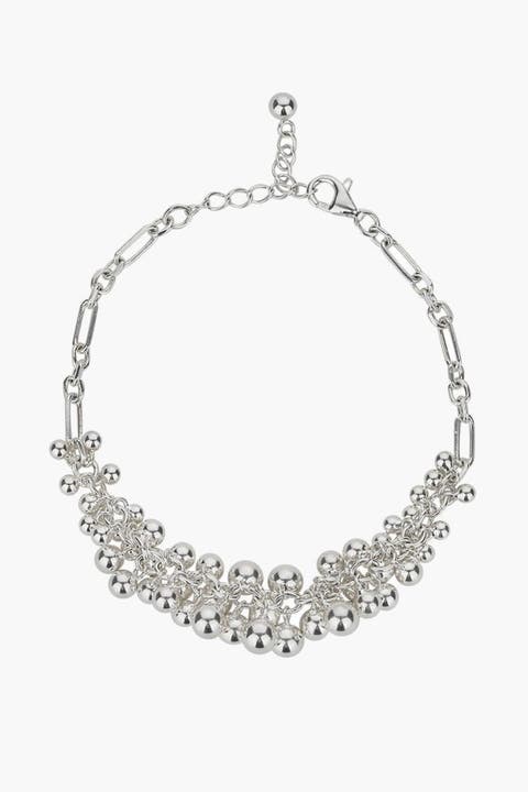 Sterling Silver  Vivienne Statement Bouquet Chain Bracelet