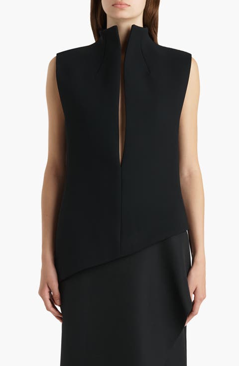 Asymmetrical Von Sleeveless Top