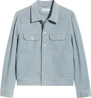 FRAME Suede Trucker Jacket