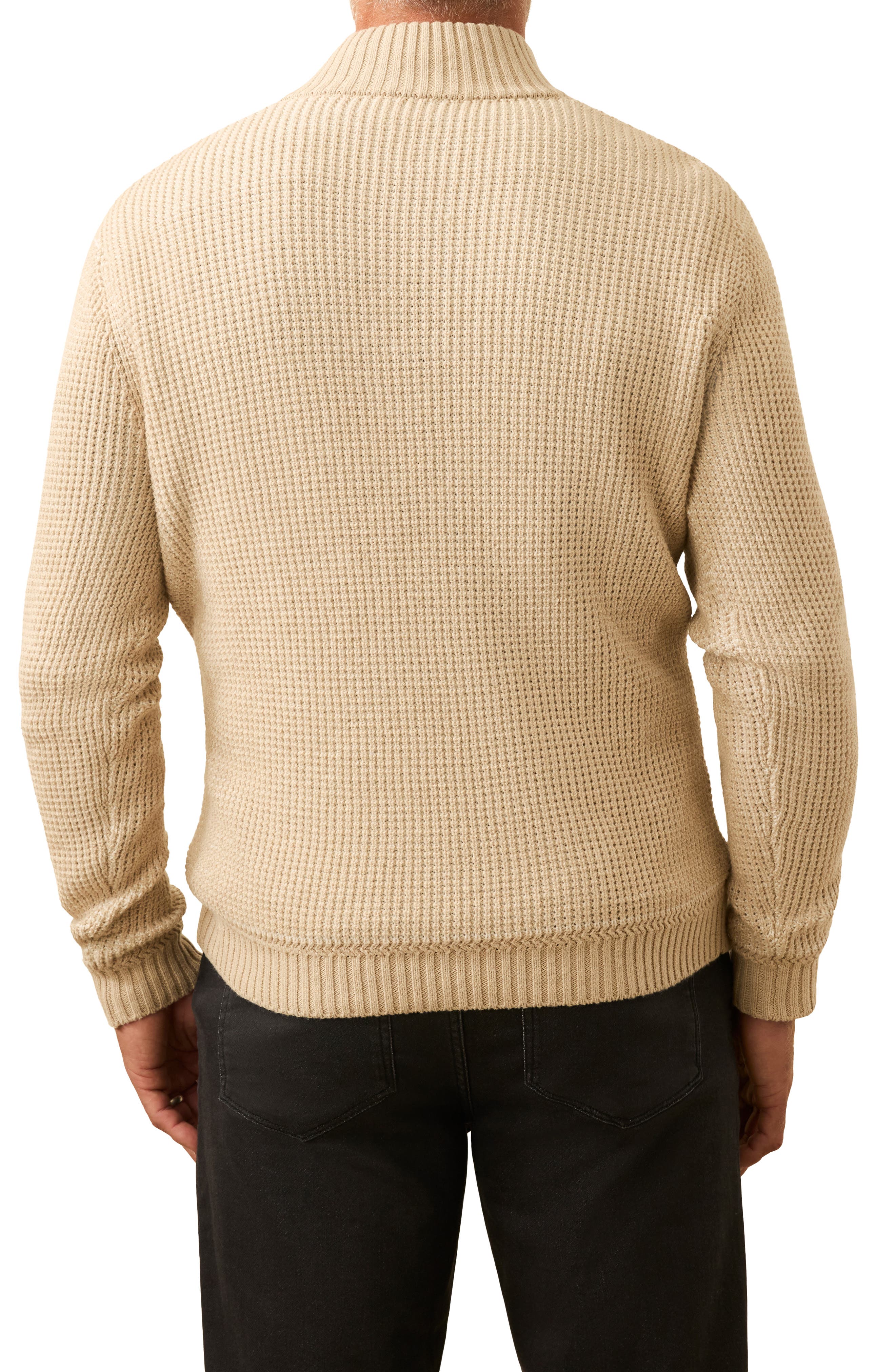 Quarter Button Organic Cotton & Cashmere Sweater - image 4