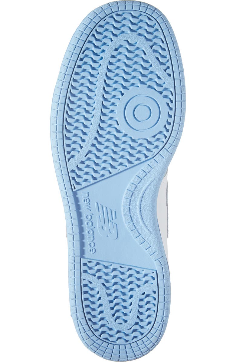 New Balance BB80 Basketball Sneaker, Alternate, color, White/ Light Blue