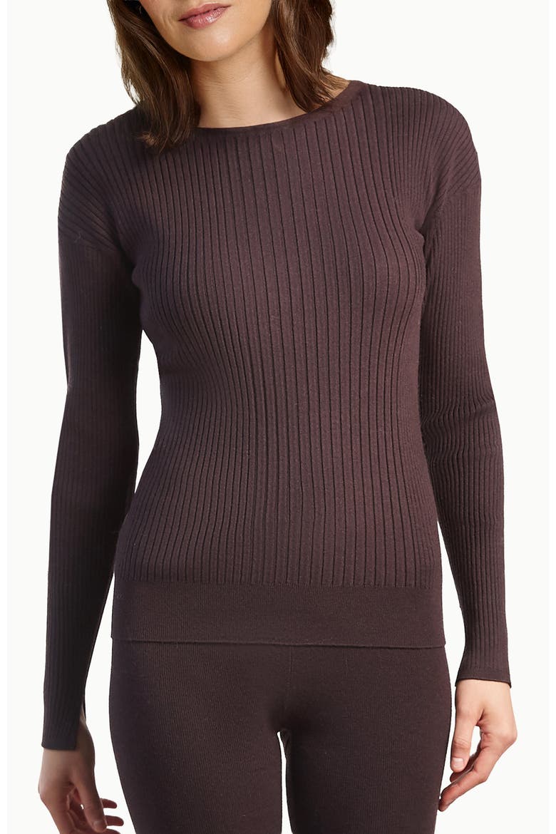 Elevated Rib Crew, Main, color, Acai
