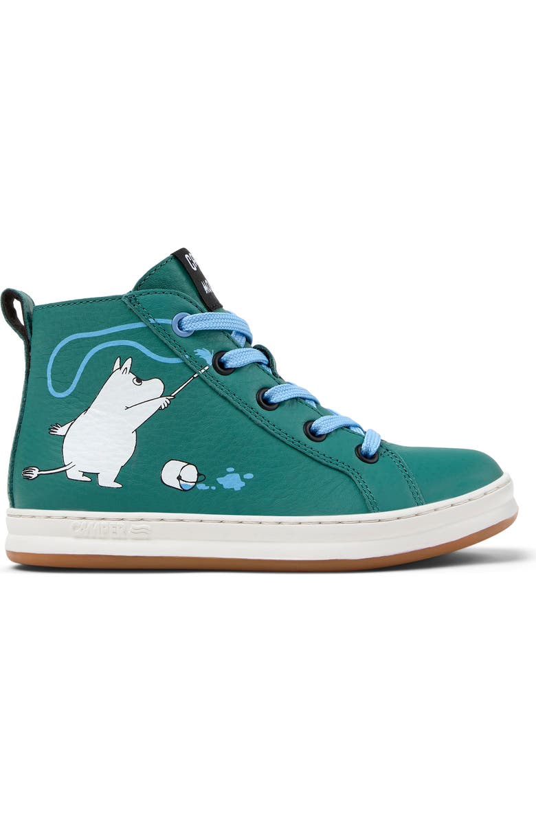 Camper Kids' Runner Four Twins Sneakers, Alternate, color, Medium Green