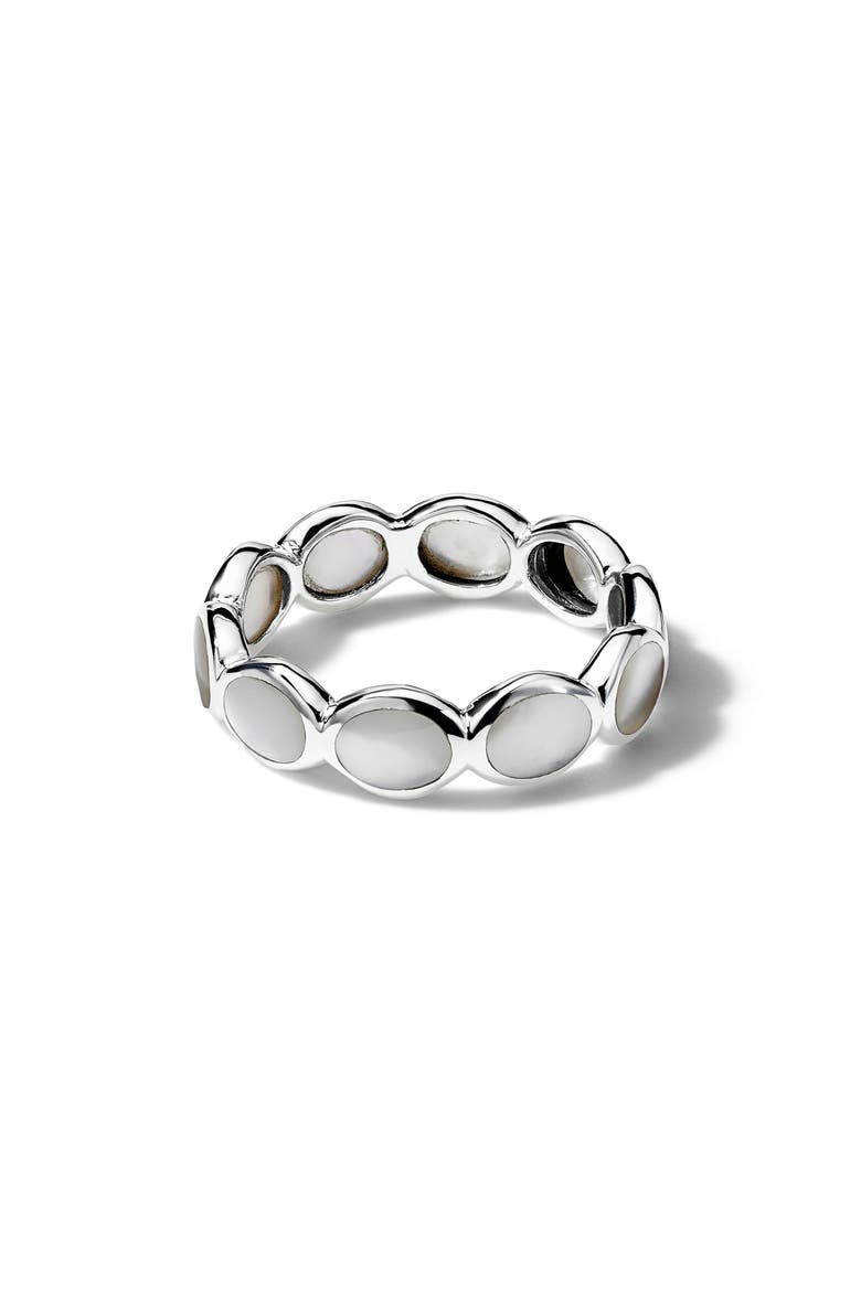 Rock Candy Mother-of-Pearl Ring, Main, color, STERLING SILVER