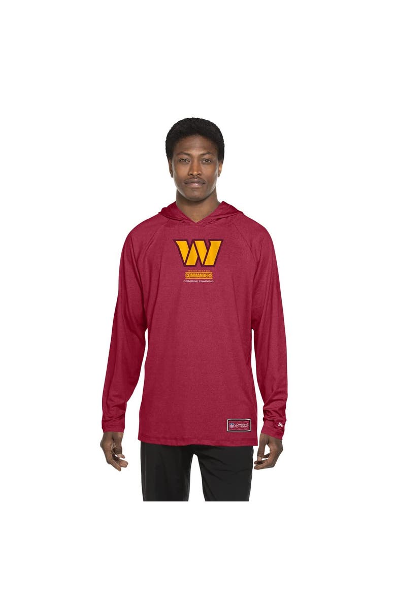 New Era Men's New Era Burgundy Washington Commanders Functional Fandom Hoodie, Alternate, color, Burgundy