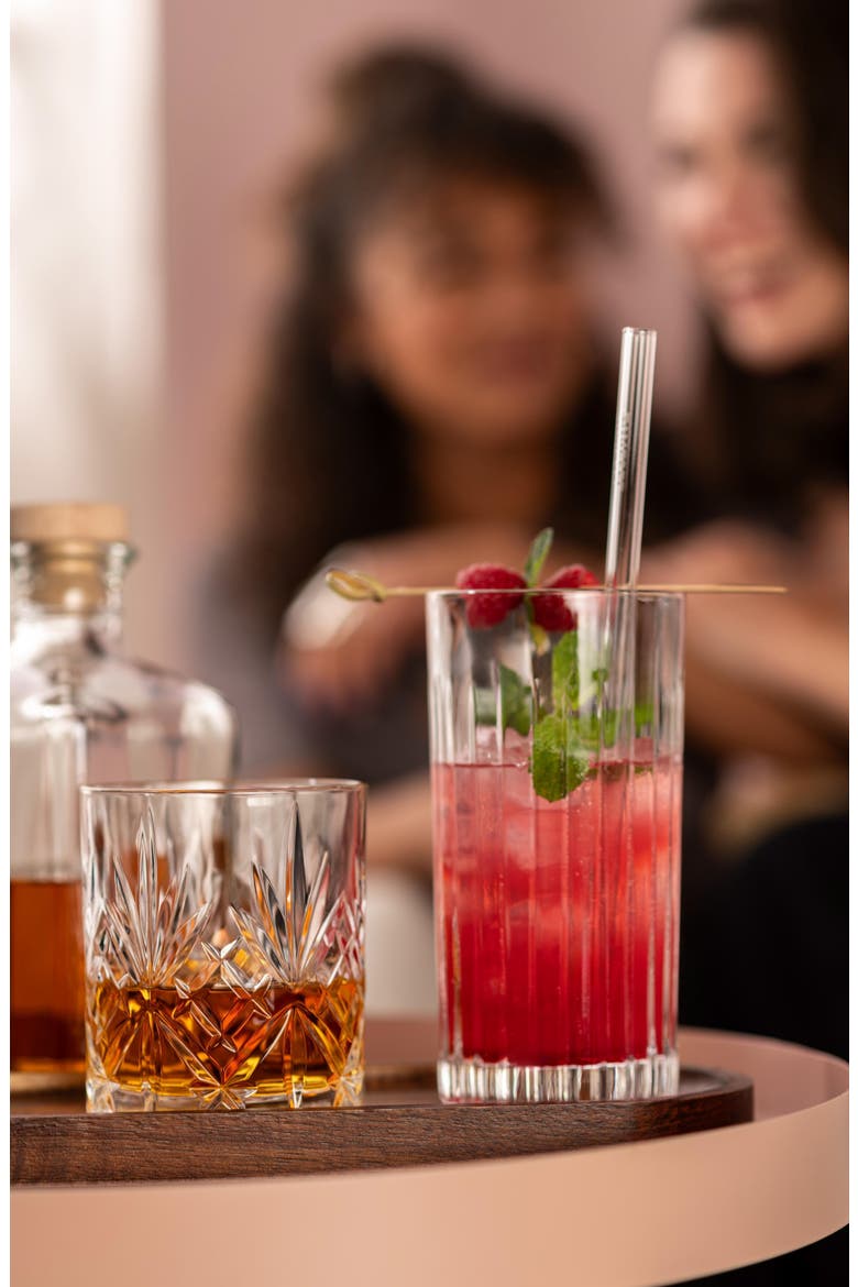 Show and Stage Set of 6 Cocktail Glasses, Alternate, color, CLEAR