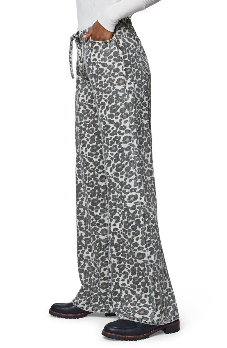 Splendid Leopard Denim Lounge Pants, Alternate, color, Brown/Grey Leopard Print