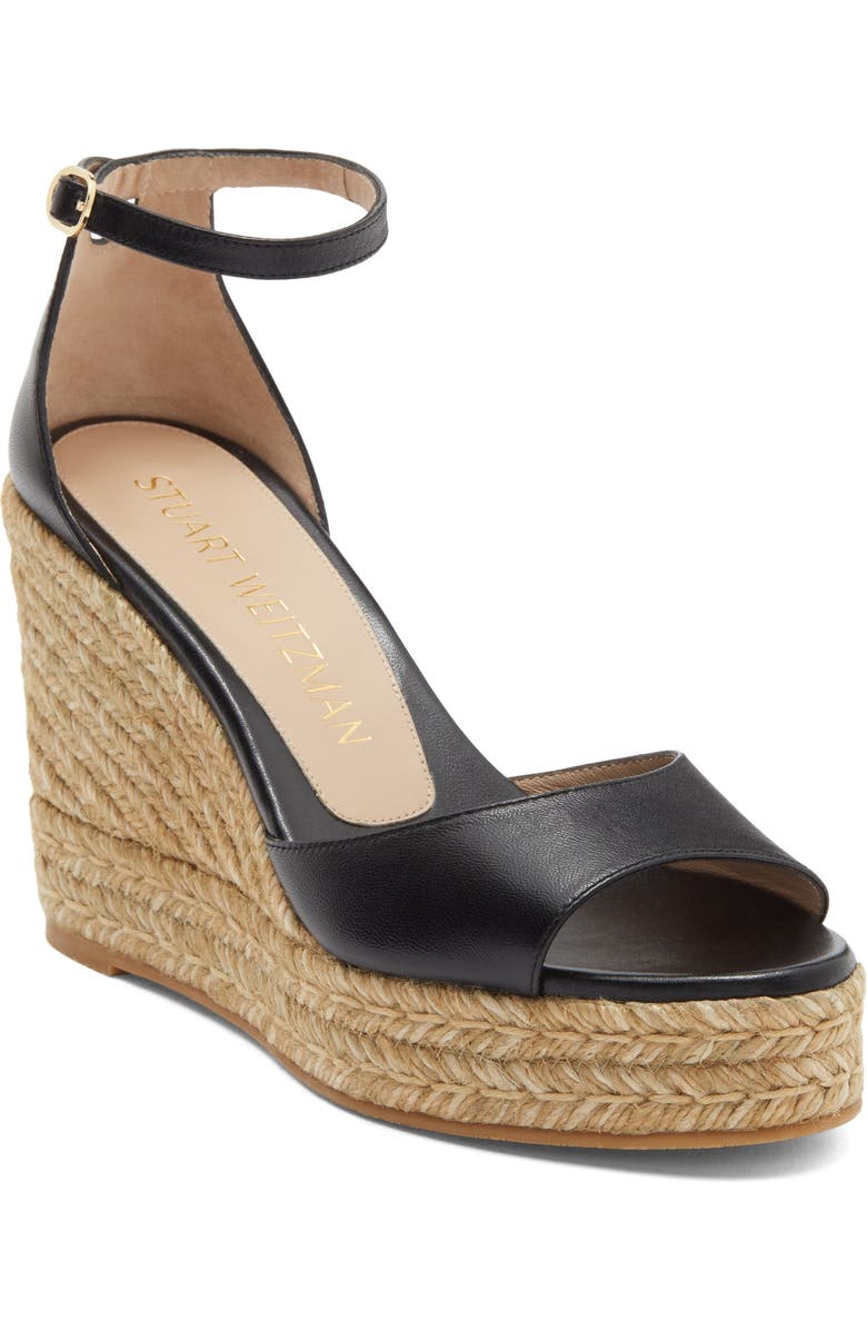 Stuart Weitzman Nudist Curve Espadrille Wedge Sandal, Main, color,