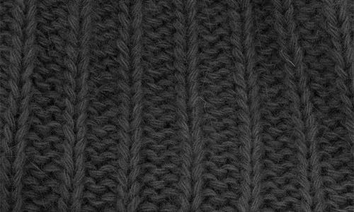 Portolano Rickrack Stitch Wool Blend Beanie In Black
