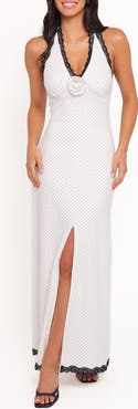 Petal & Pup Conrad Halter Maxi Dress