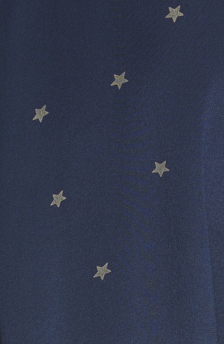 L'AGENCE Stella Star Print Silk Shirtdress, Alternate, color,