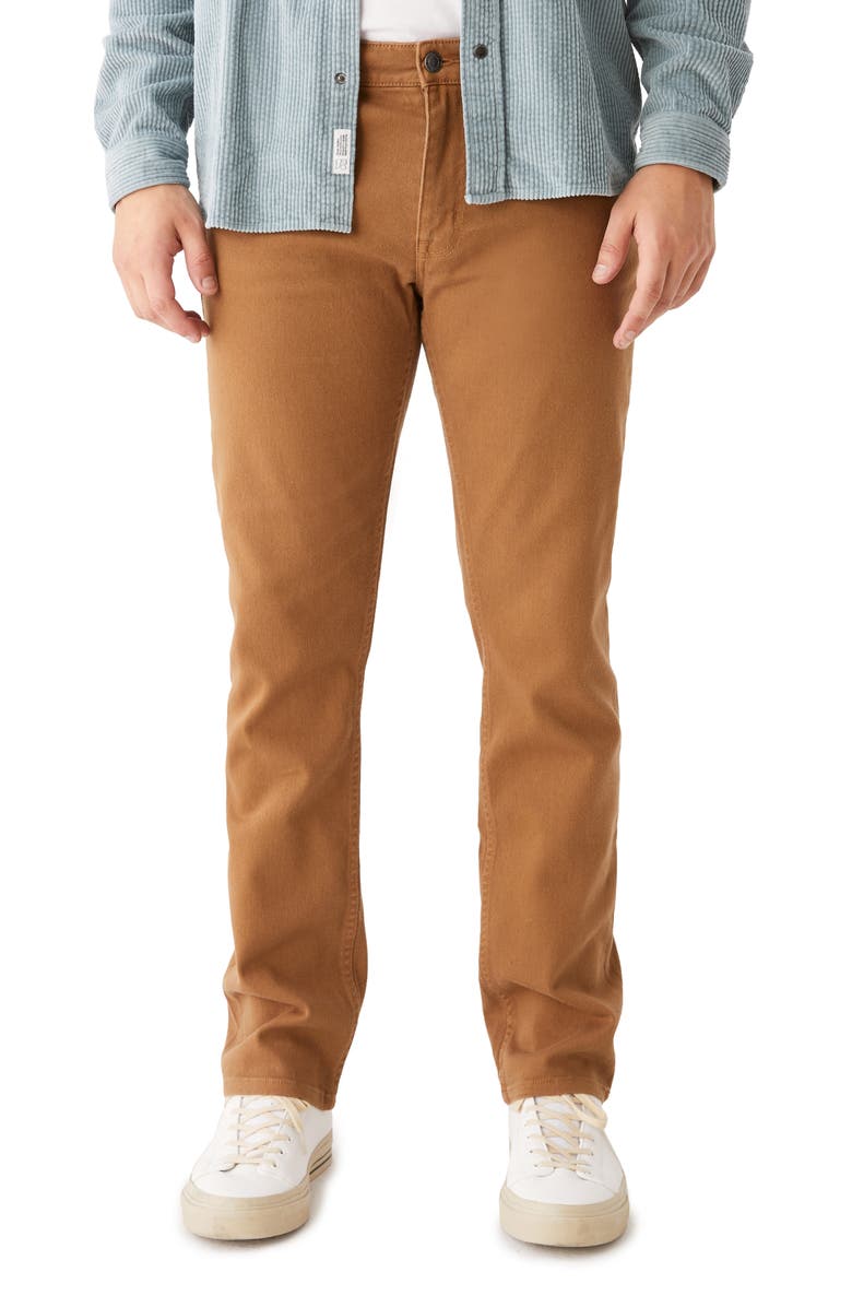 Frank And Oak Baldwin Organic Cotton Twill Straight Leg Pants, Main, color, 
