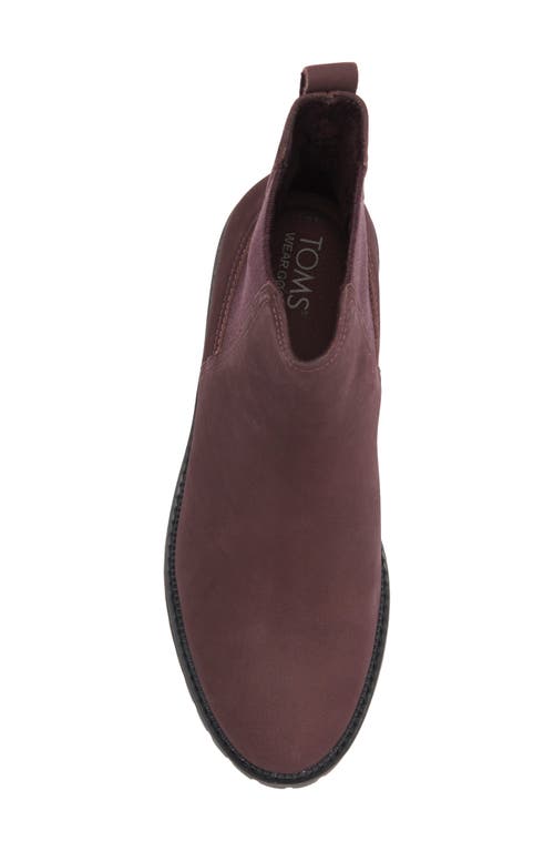 Toms Bennet Chelsea Boot In Burgundy