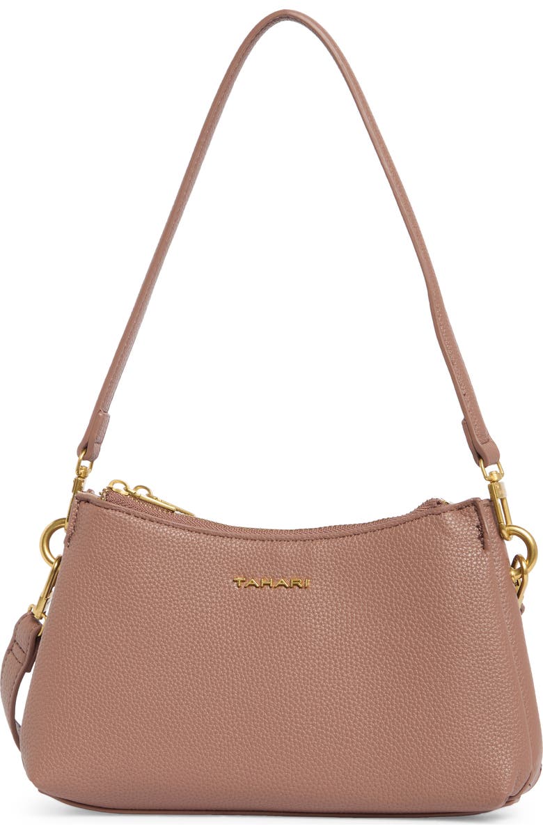 Tahari Eastside Crossbody Bag, Main, color, Coffee