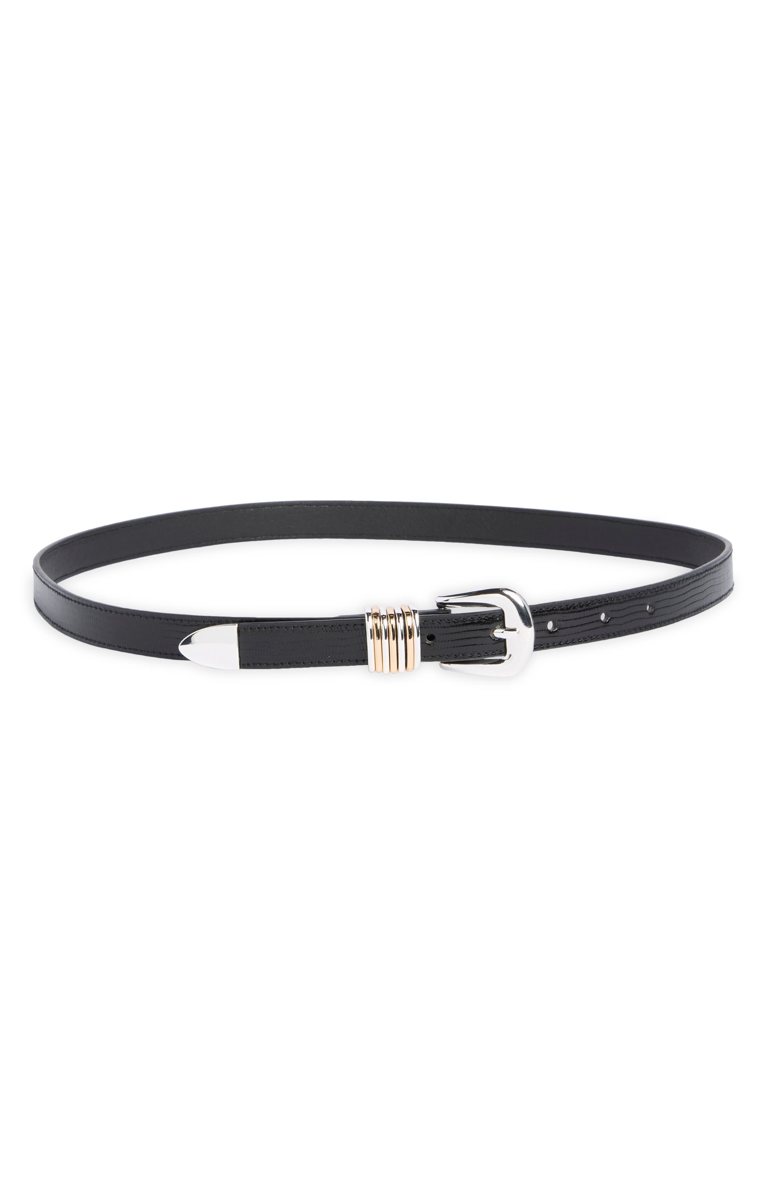 Croc Embossed Belt
