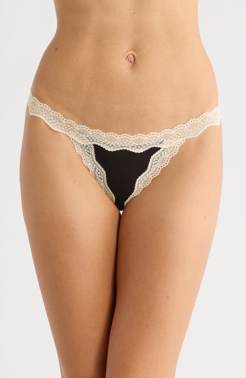 Intimately FP Oh My Darling Low Rise Cotton Blend Thong