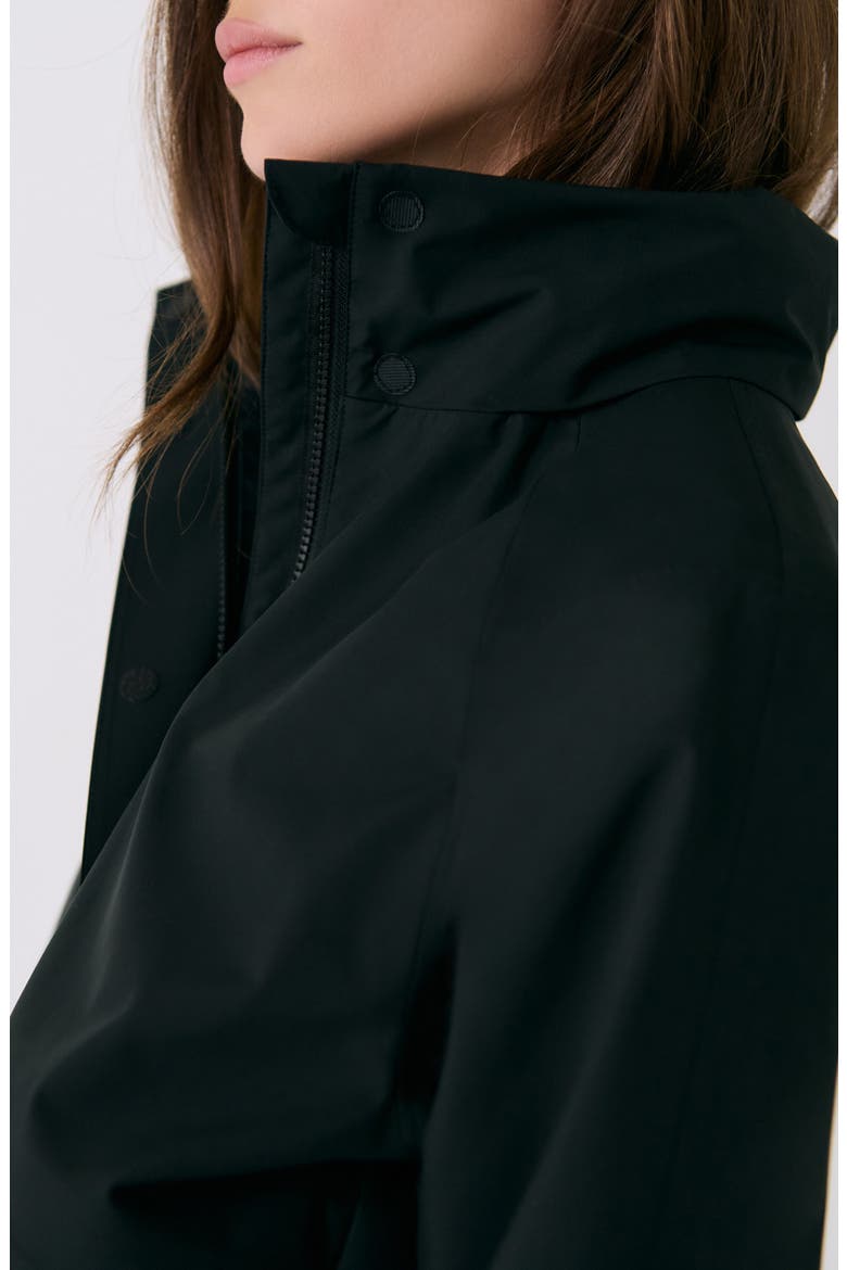 Alizé Rain Trench Coat, Alternate, color, BLACK