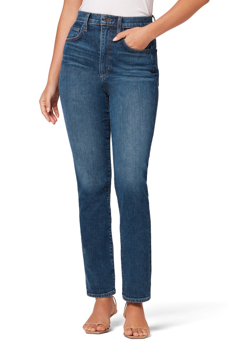 Favorite Daughter The Valentina Super High Waist Ankle Cigarette Jeans, Main, color, Dallas