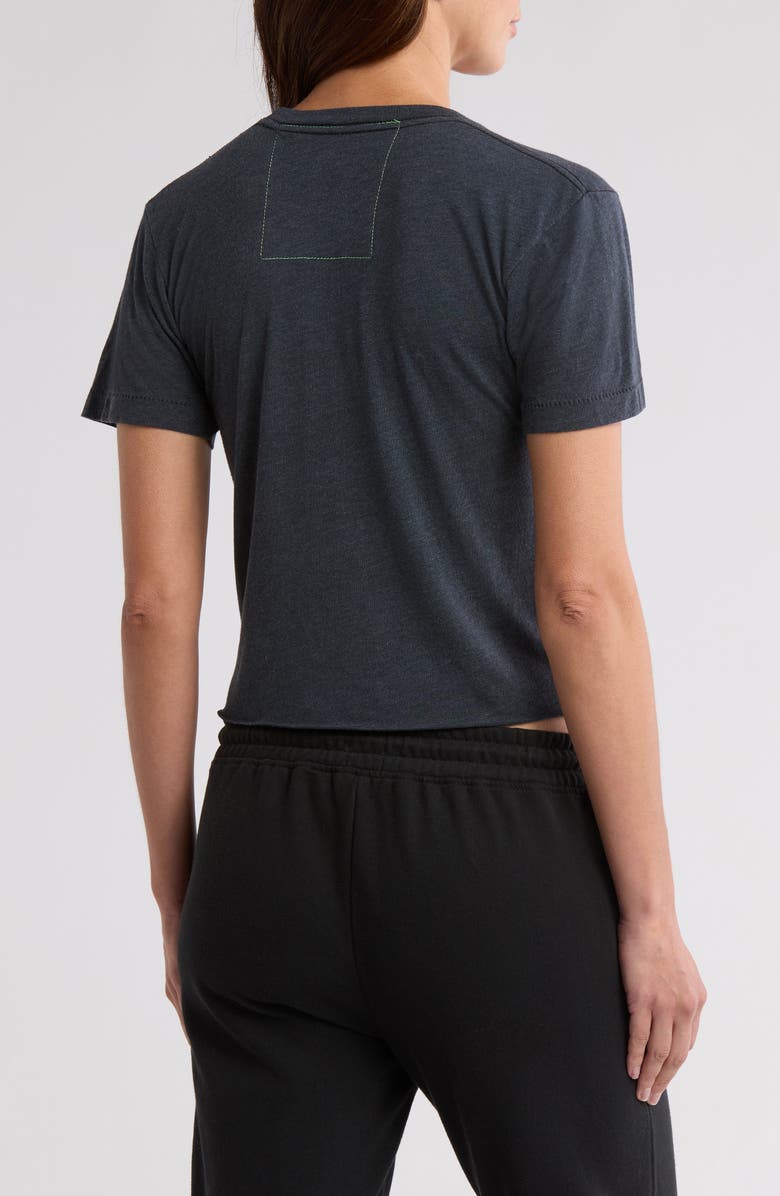 Aviator Nation Glitter Heart Crop T-Shirt, Alternate, color, 