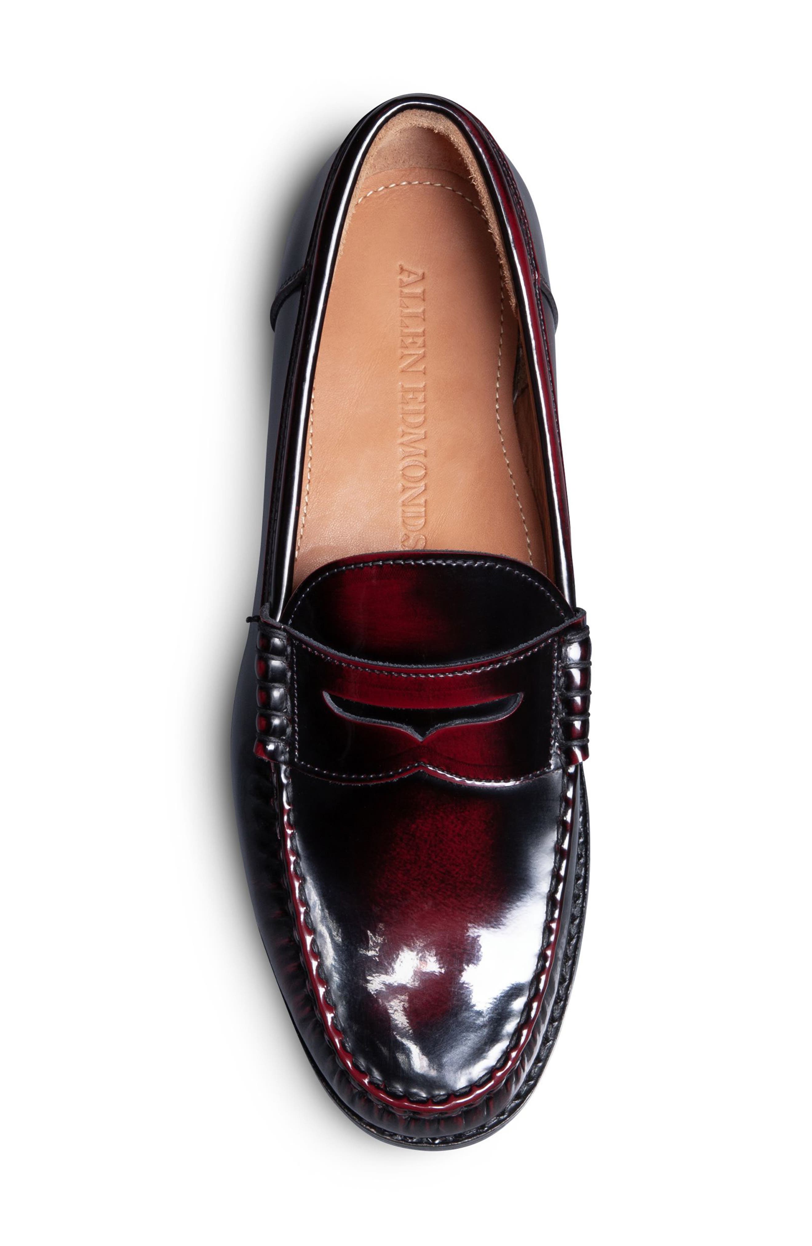 Allen Edmonds Newman Penny Loafer, Alternate, color, Antique Burgundy