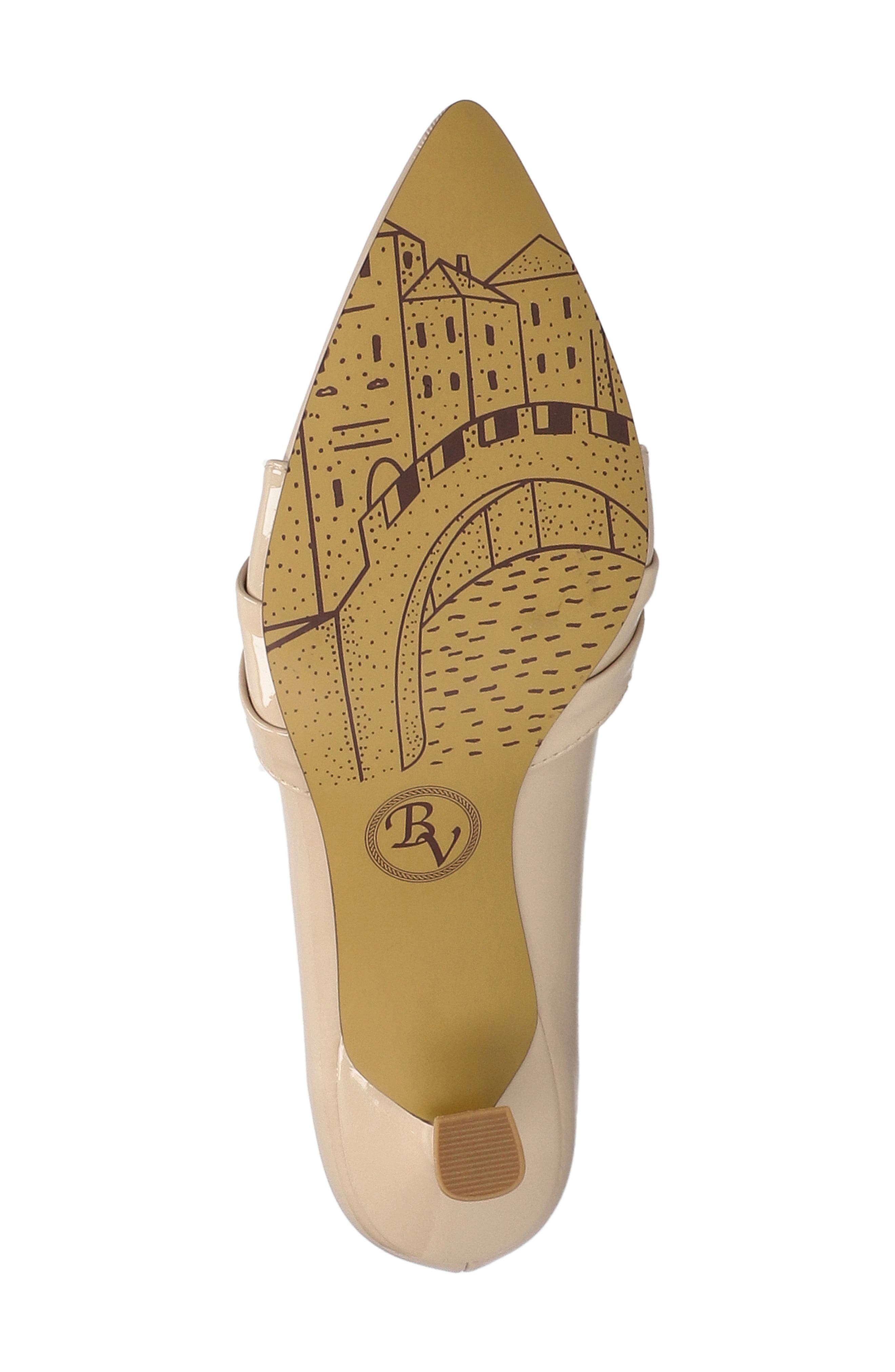 Ziggy Pointed Toe Kitten Heel Pump, Alternate, color, NUDE PATENT