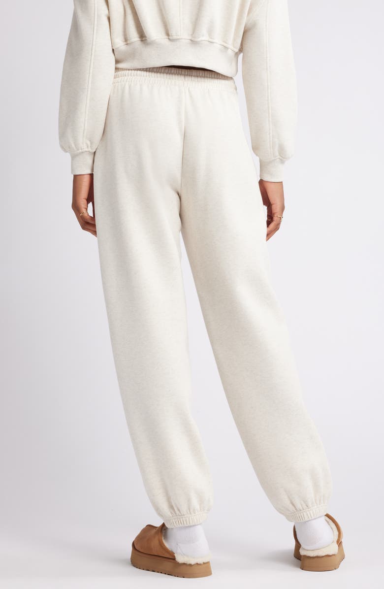 BP. Baggy Fleece Joggers, Alternate, color, Beige Oatmeal Light Heather